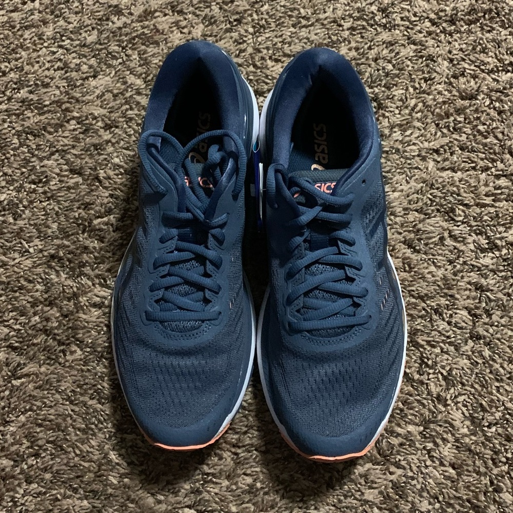 ASICS Gel Kayano 24. Smoke Blue/Cantaloupe